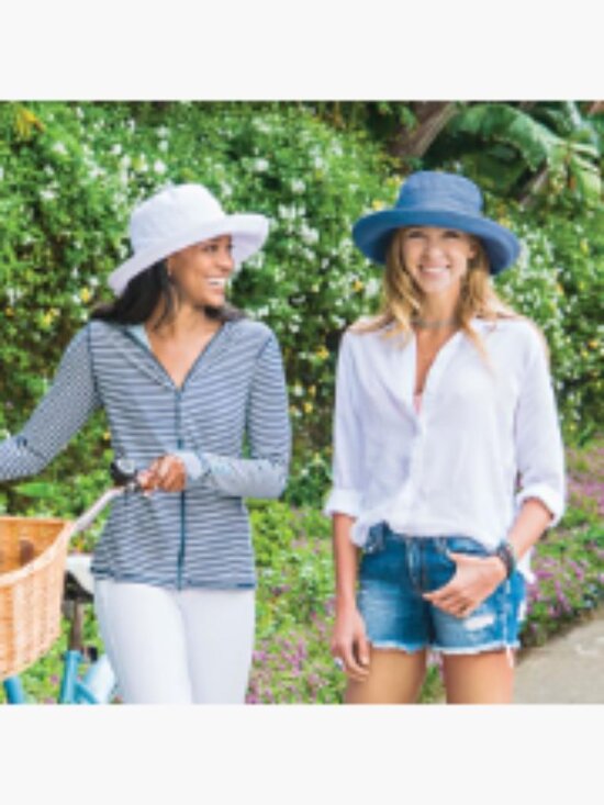UPF 50+ Wide Brim Sun Hat Packable Adjustable Drawstring main image 6